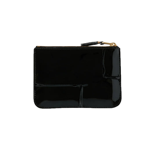 CDG Wallet Reversed Hem Line SA8100RH Zip Pouch ¨C Schwarz