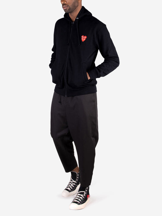 Zip hooded sweatshirt