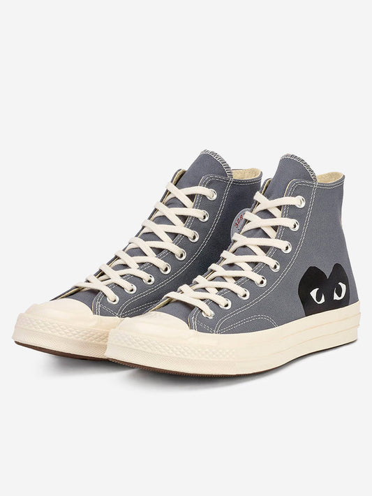 Chuck 70 HI gray with heart x CDG