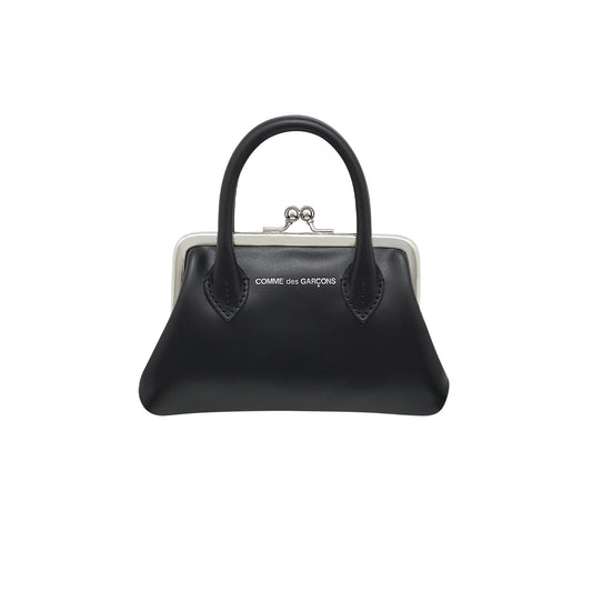 CDG Wallet Clasp Handles Line SA0301CH Kiss Clasp Wallet ¨C Black