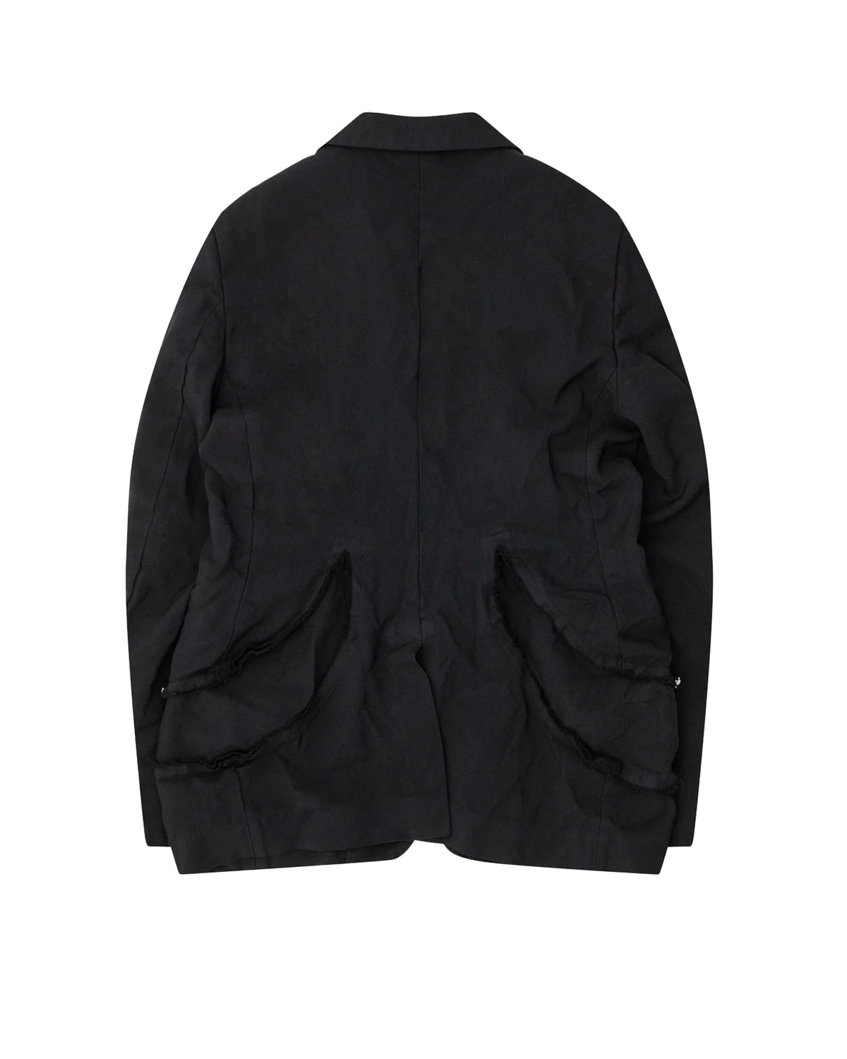 Black CDG Slashed Jacket