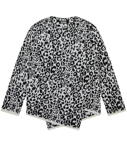 Black CDG Printed Sweater