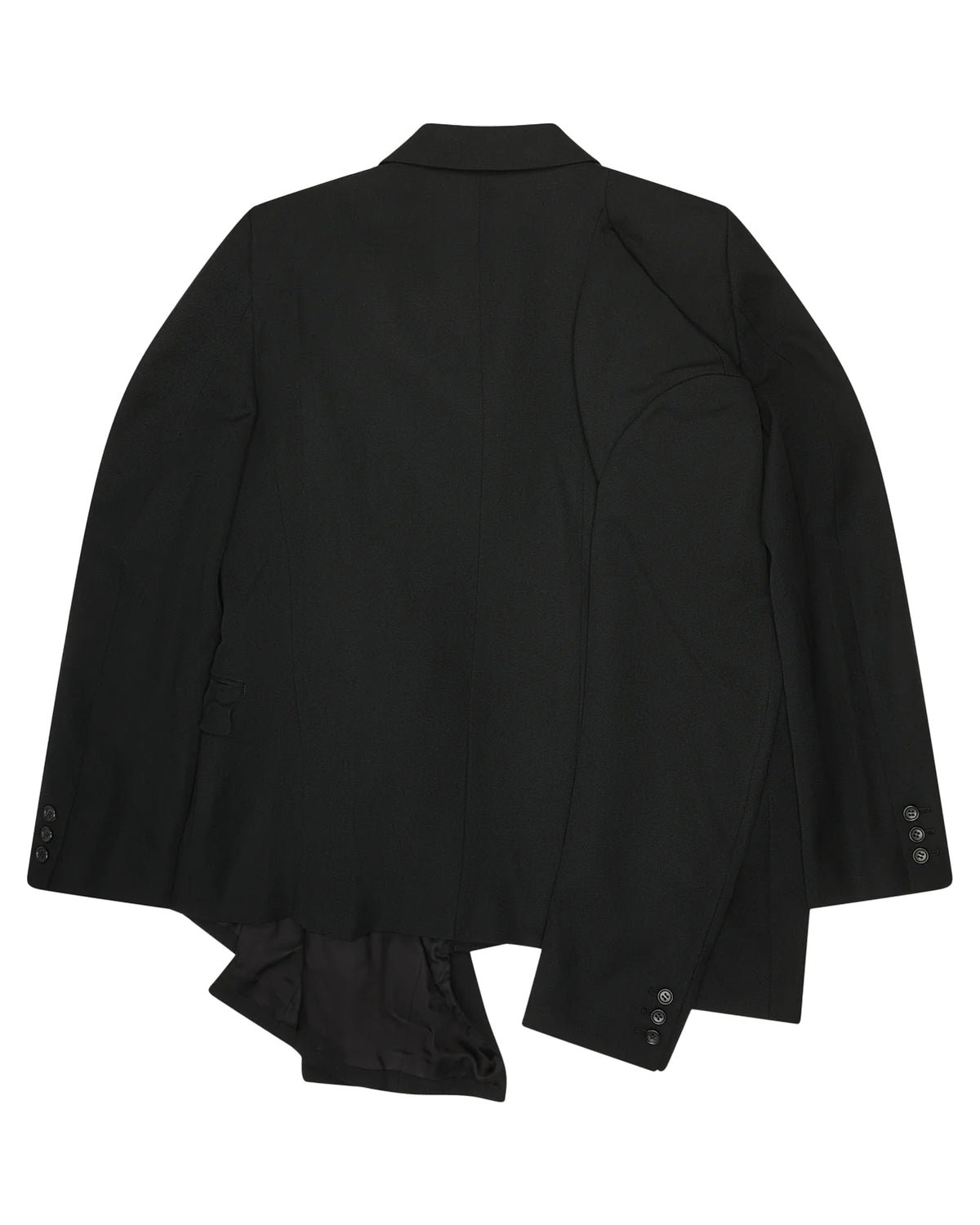 Black CDG Sleeve-Detail Jacket
