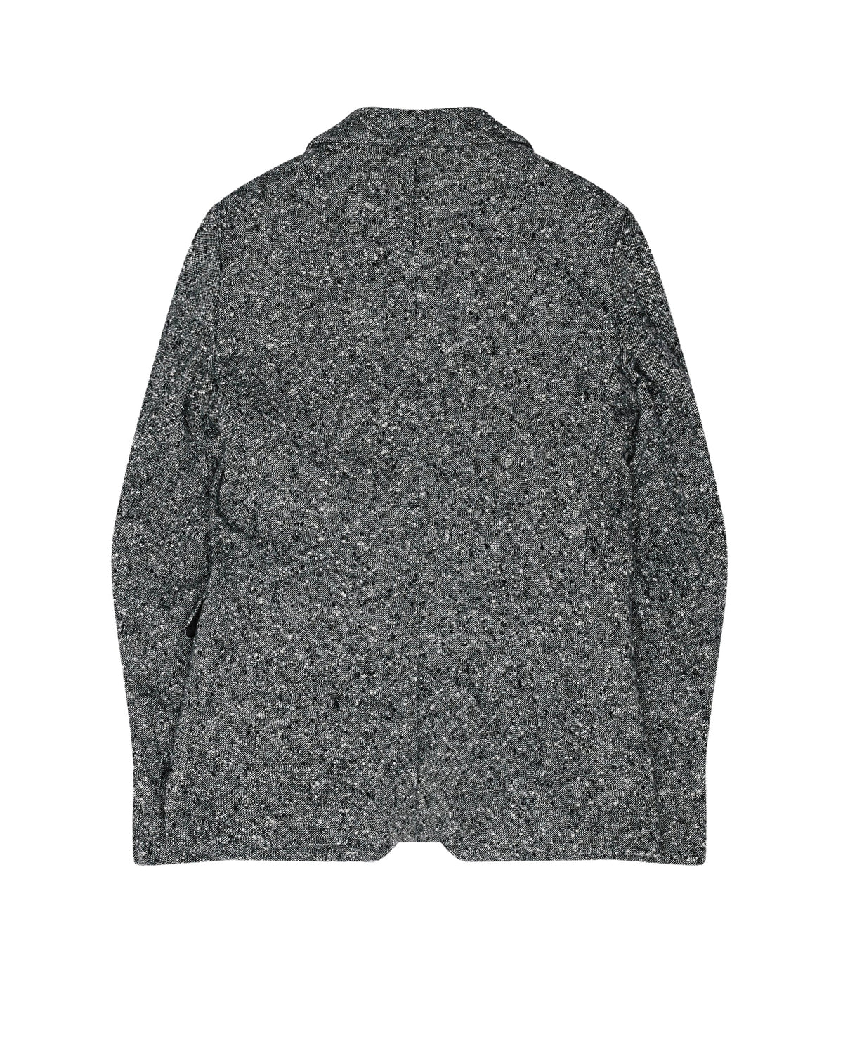 Black CDG Tweed Nep Jacket