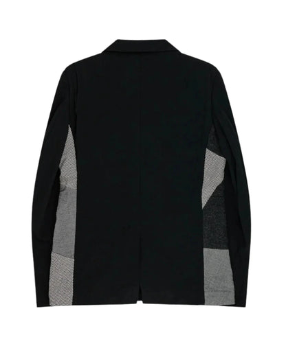Black CDG Multi Fabric Jacket