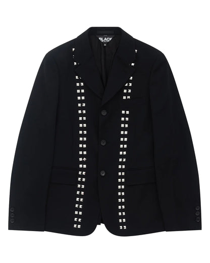 Black CDG Studded Blazer
