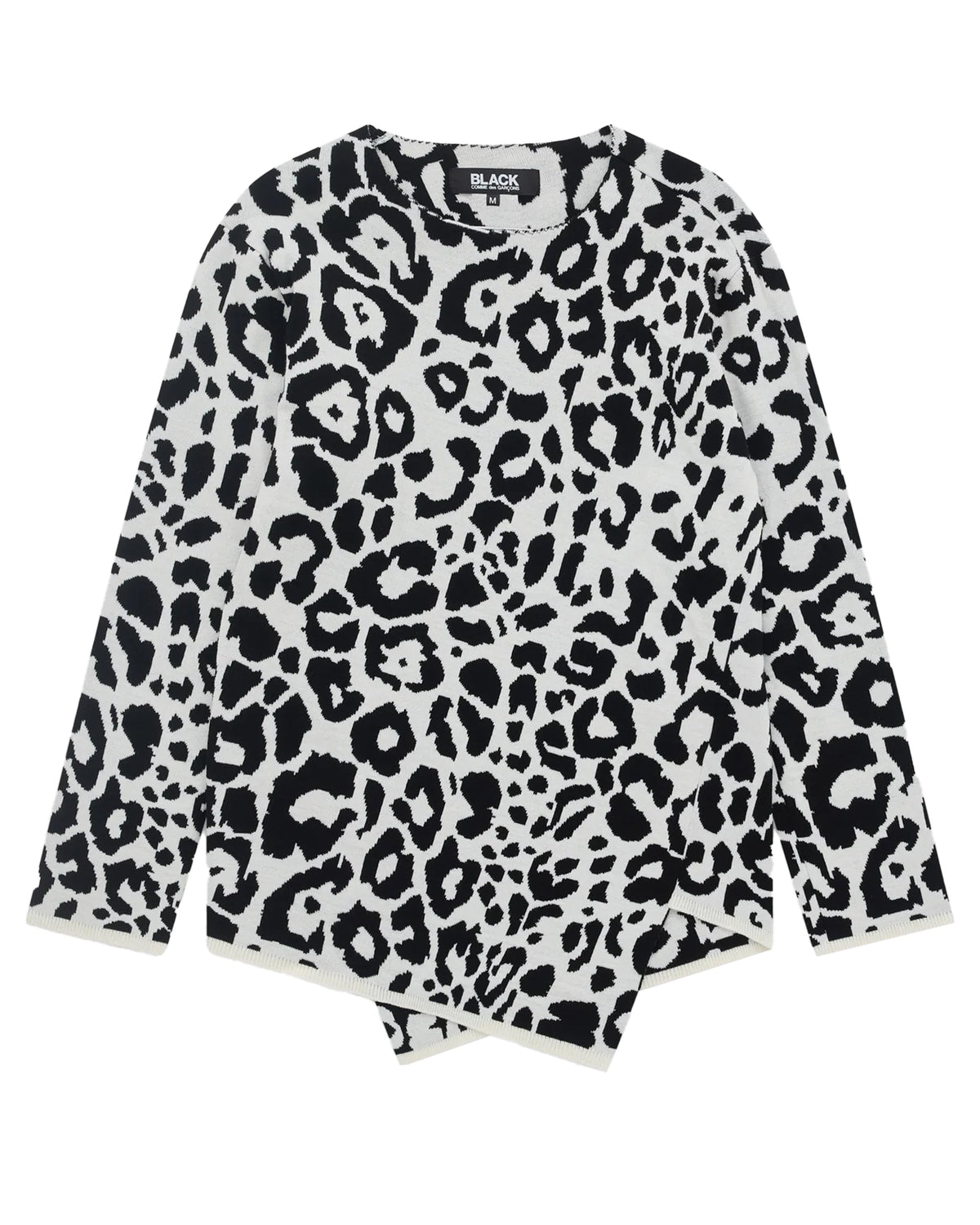 Black CDG Asymmetric Sweater