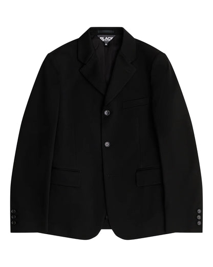 Black CDG Reversible Frilled Jacket