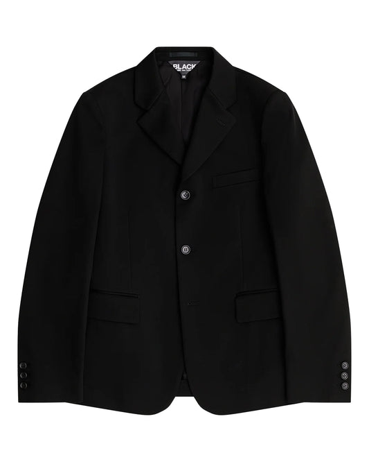 Black CDG Reversible Frilled Jacket