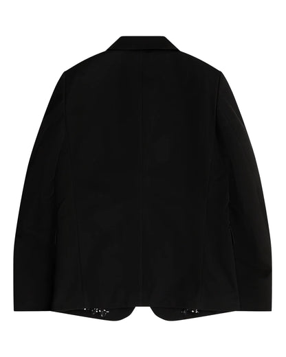 Black CDG Reversible Frilled Jacket
