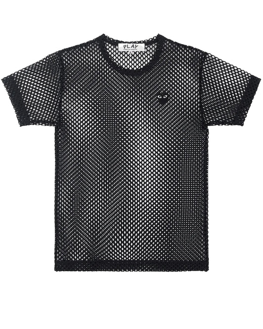 CDG PLAY Mesh T-Shirt ¨C Black, Black Heart