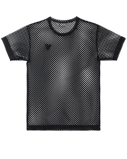 CDG PLAY Mesh T-Shirt ¨C Black, Black Heart