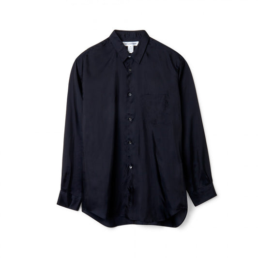 CDG SHIRT FOREVER Men's Cupro Shirt ¨C Classic Fit ¨C Navy