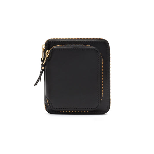 CDG Wallet Outside Pocket Line SA2100OP Zip Around Wallet ¨C Black