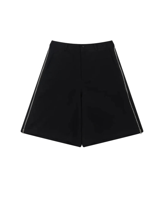 CDG SHIRT Kurze Hose mit Reissverschluss Detail