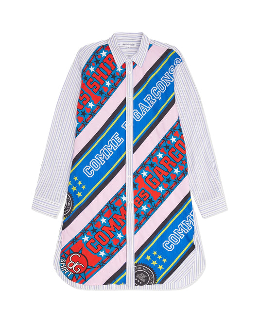 CDG SHIRT Long Football Scarf Shirt