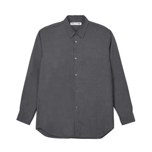 CDG SHIRT FOREVER Men's Wool Shirt ¨C Classic Fit ¨C Light Gray