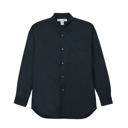 CDG SHIRT FOREVER Men's Wool Shirt ¨C Classic Fit ¨C Navy
