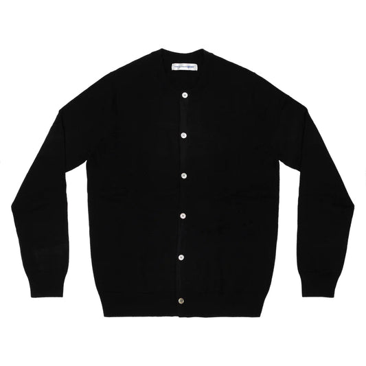 CDG SHIRT FOREVER Men's Crew Neck Cardigan ¨C Black