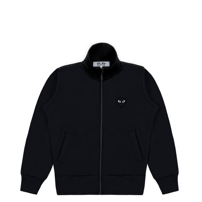 CDG PLAY Zip Track Jacket ¨C Black, Black Heart