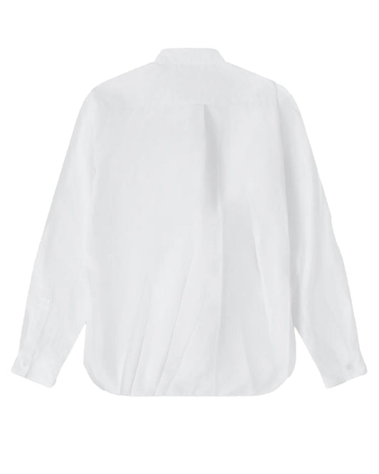 BLACK CDG Asymmetric Ruffle Shirt ¨C White
