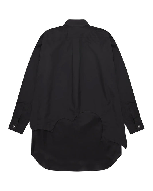 Black CDG Double Layer Shirt