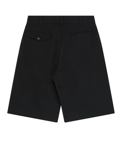 Black CDG Pleated Shorts