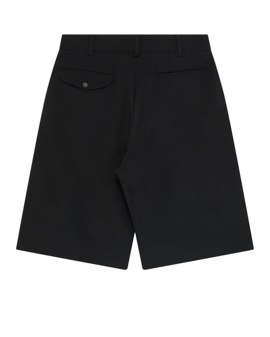 Black CDG Pleated Shorts