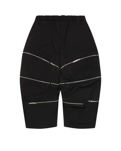 Black CDG Zip Through Pants