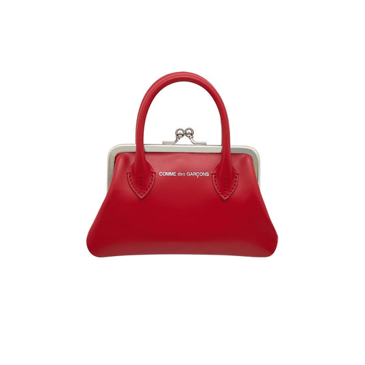 CDG Wallet Clasp Handles Line SA0301CH Kiss Clasp Wallet ¨C Red
