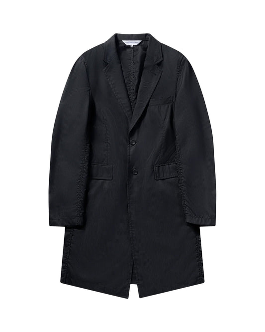 CDG SHIRT Single Breasted Dobby-Stripe Short Coat ¨C Black