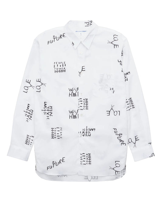 CDG SHIRT Tomorrow Future Zip Shirt