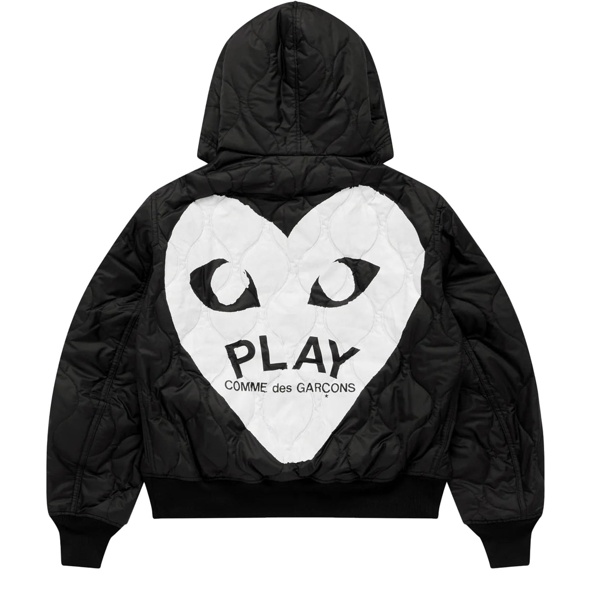CDG PLAY Hooded Jacket ¨C Black, Black Heart