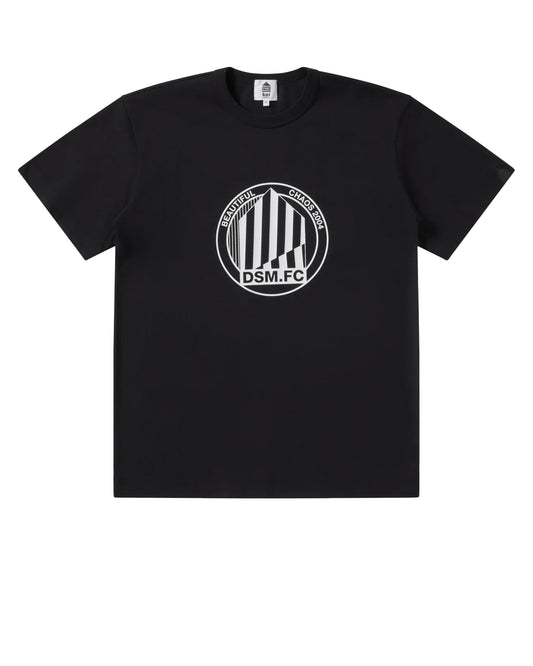 DSM Kei Ninomiya DSM F.C. Short-sleeved T-shirt ¨C Black ¨C White graphic